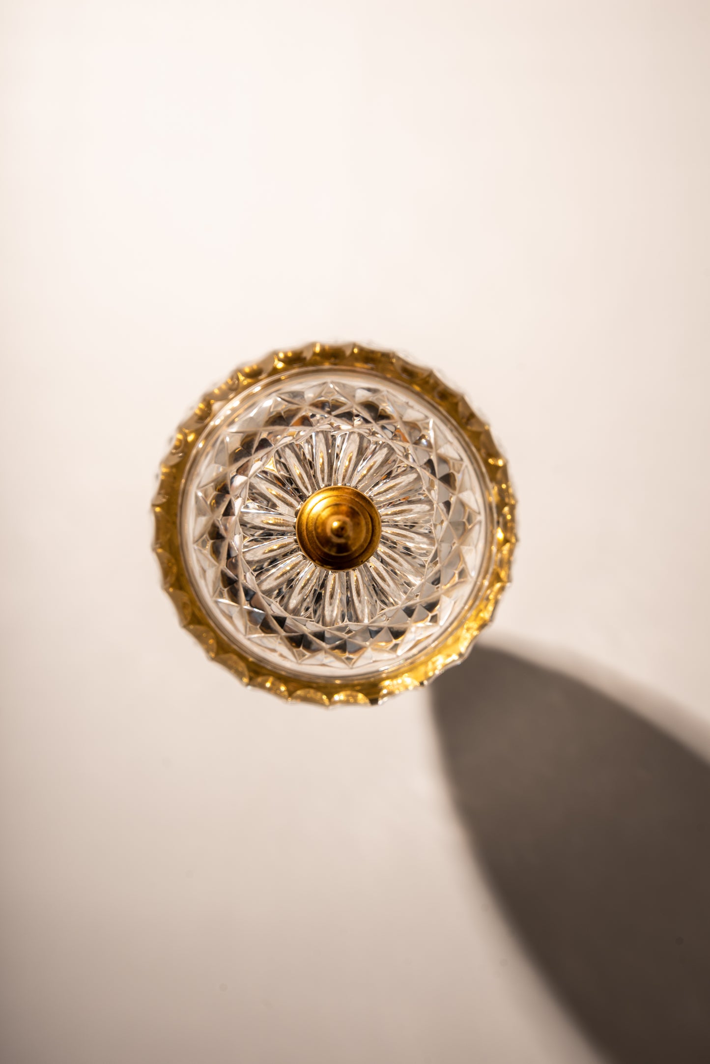 Crystal potpourri vase