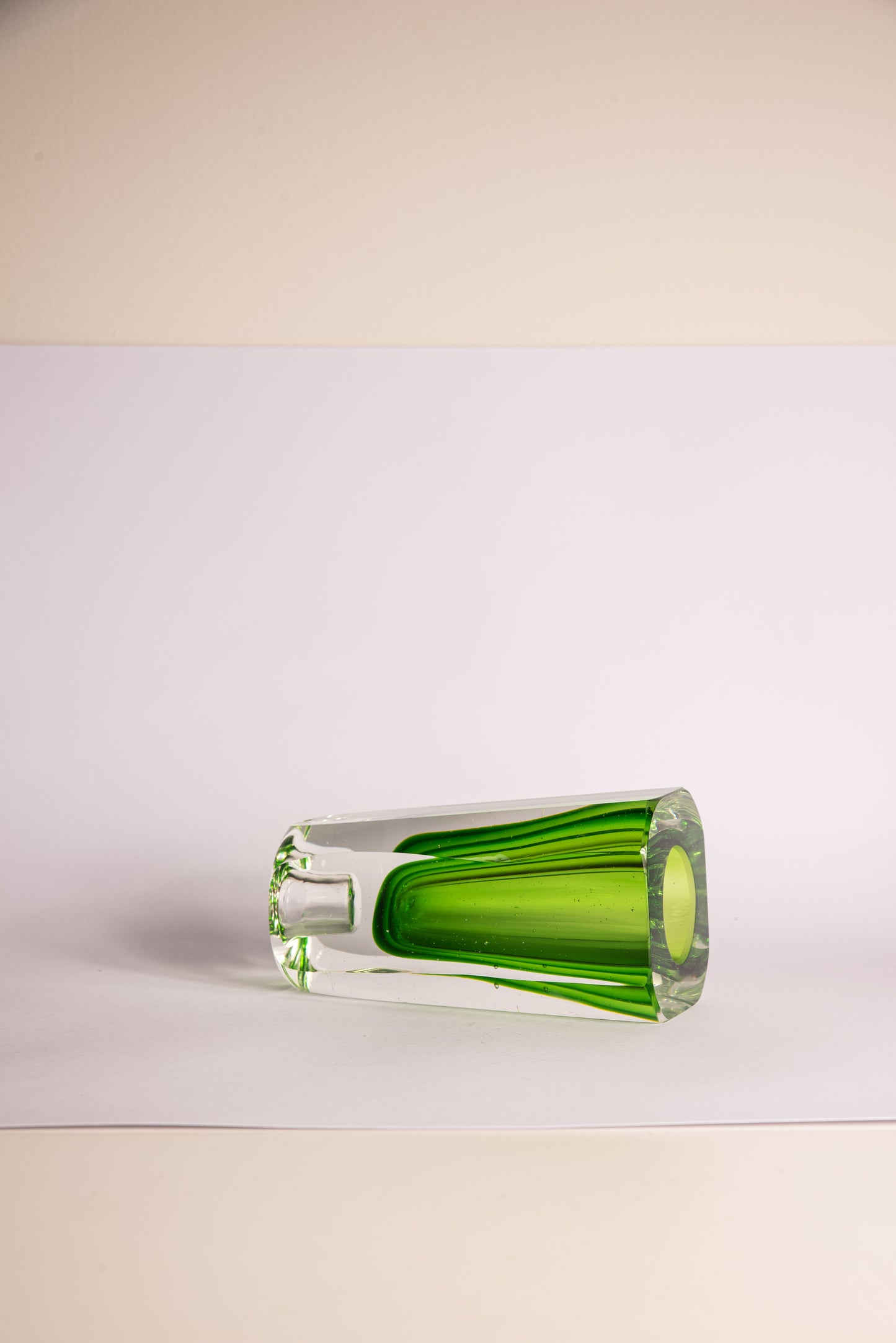 Green Murano vase