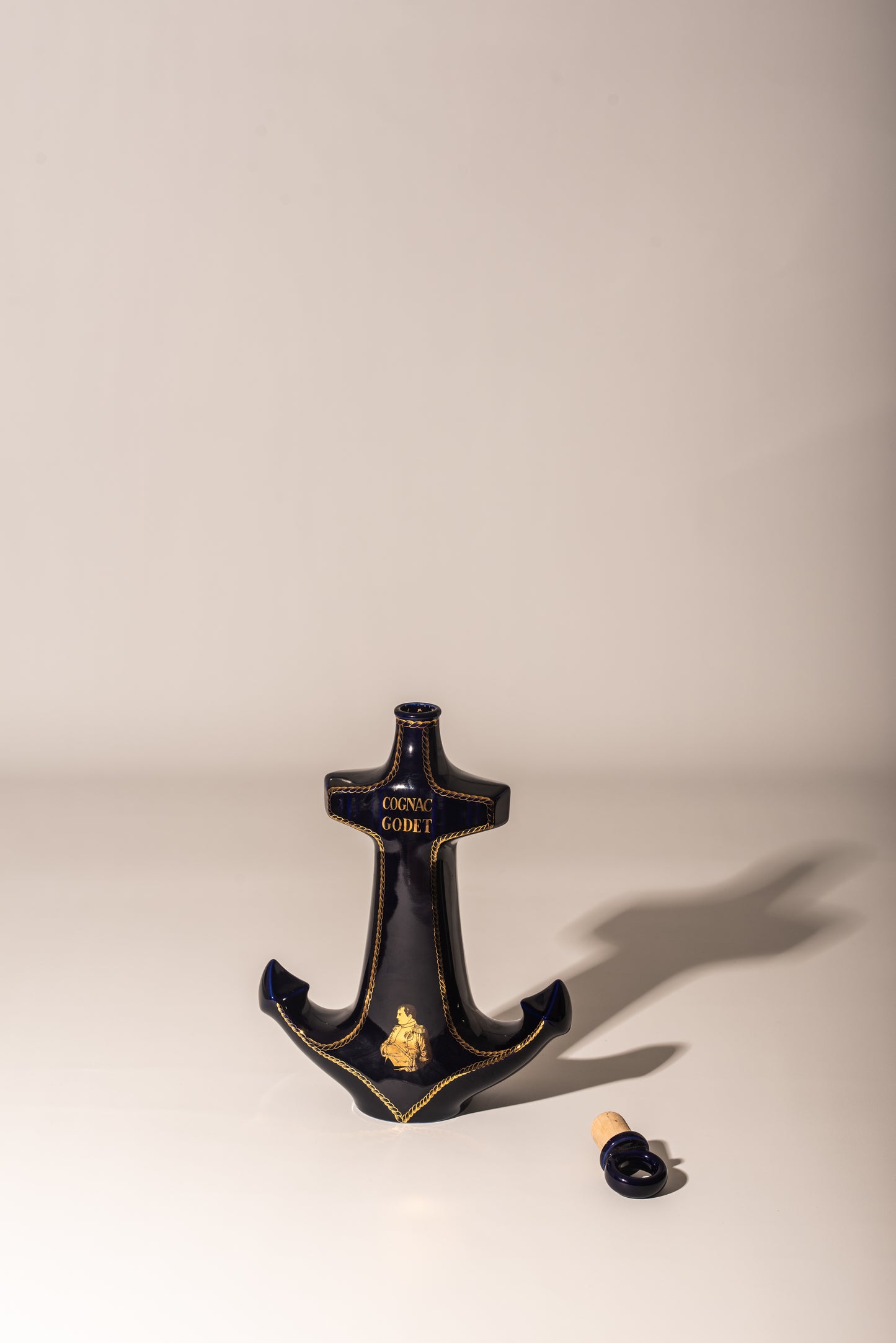 Anchor cognac godet - Navy blue