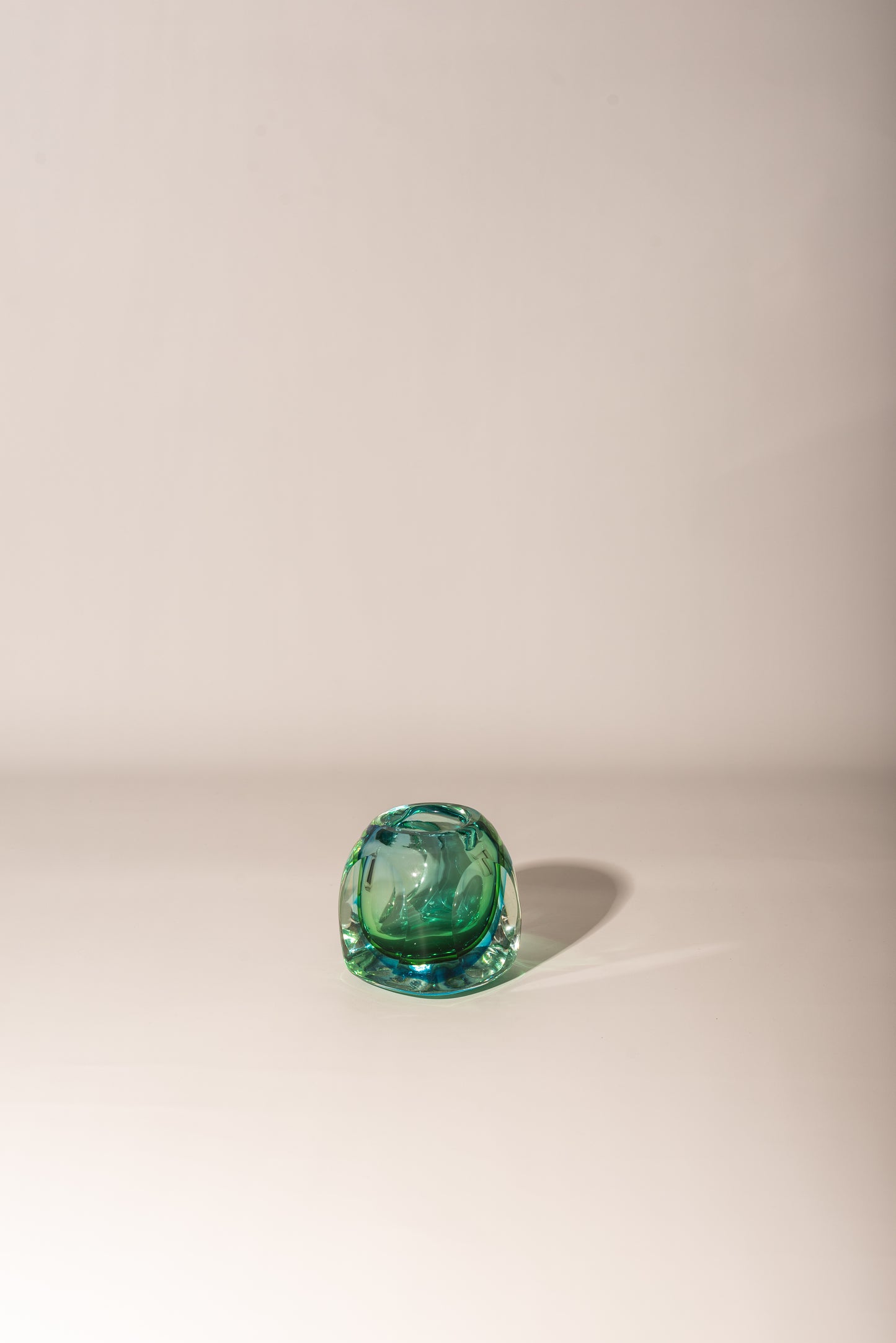 Green-blue Murano vase