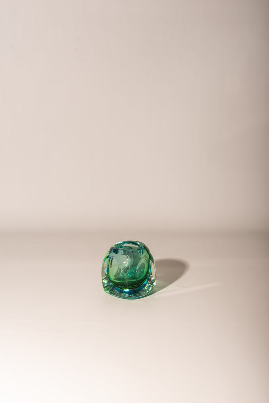Green-blue Murano vase