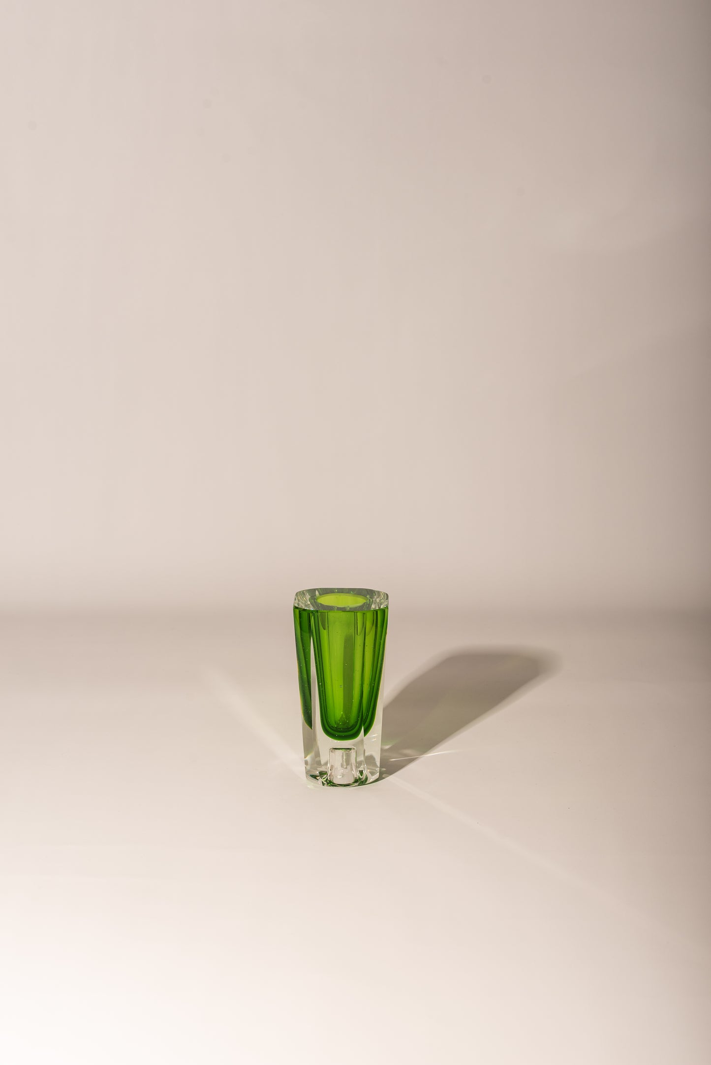 Green Murano vase