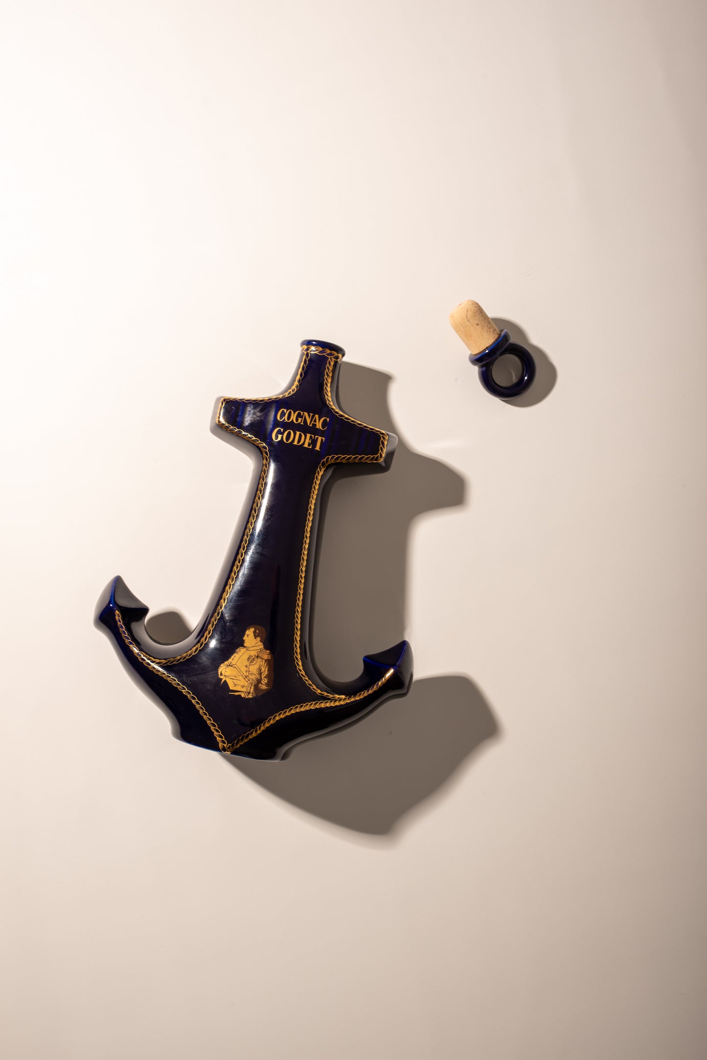 Anchor cognac godet - Navy blue