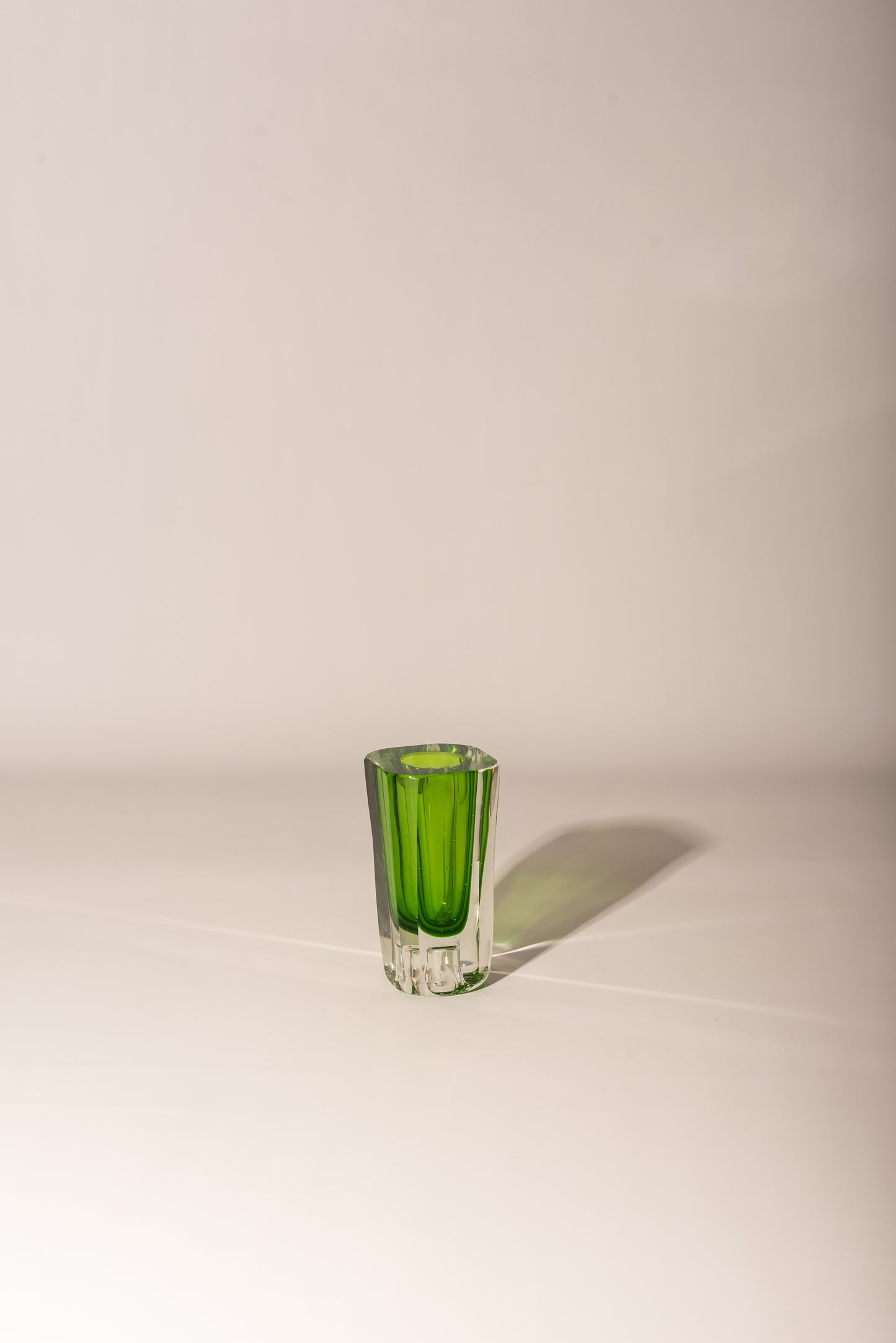 Green Murano vase