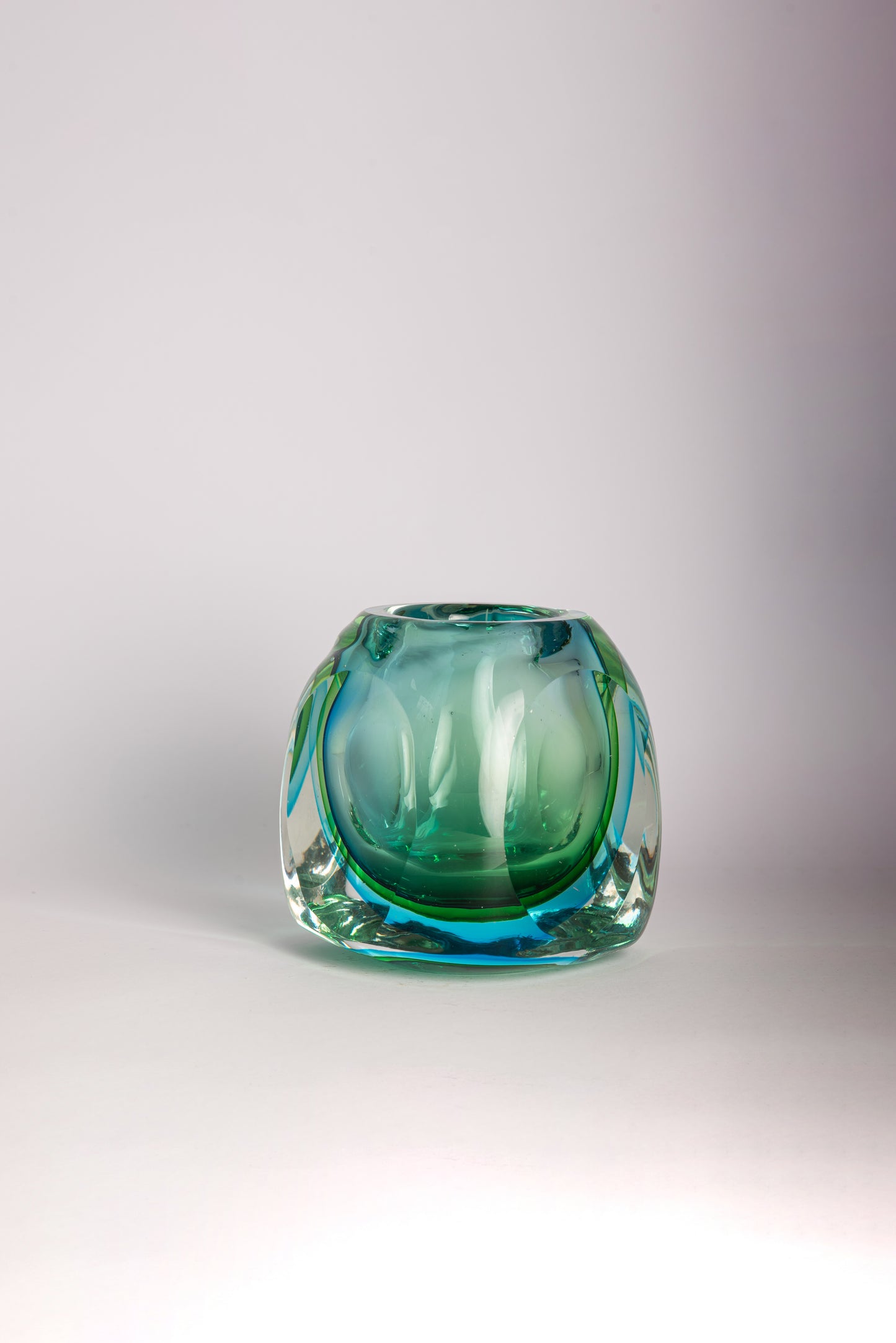 Green-blue Murano vase