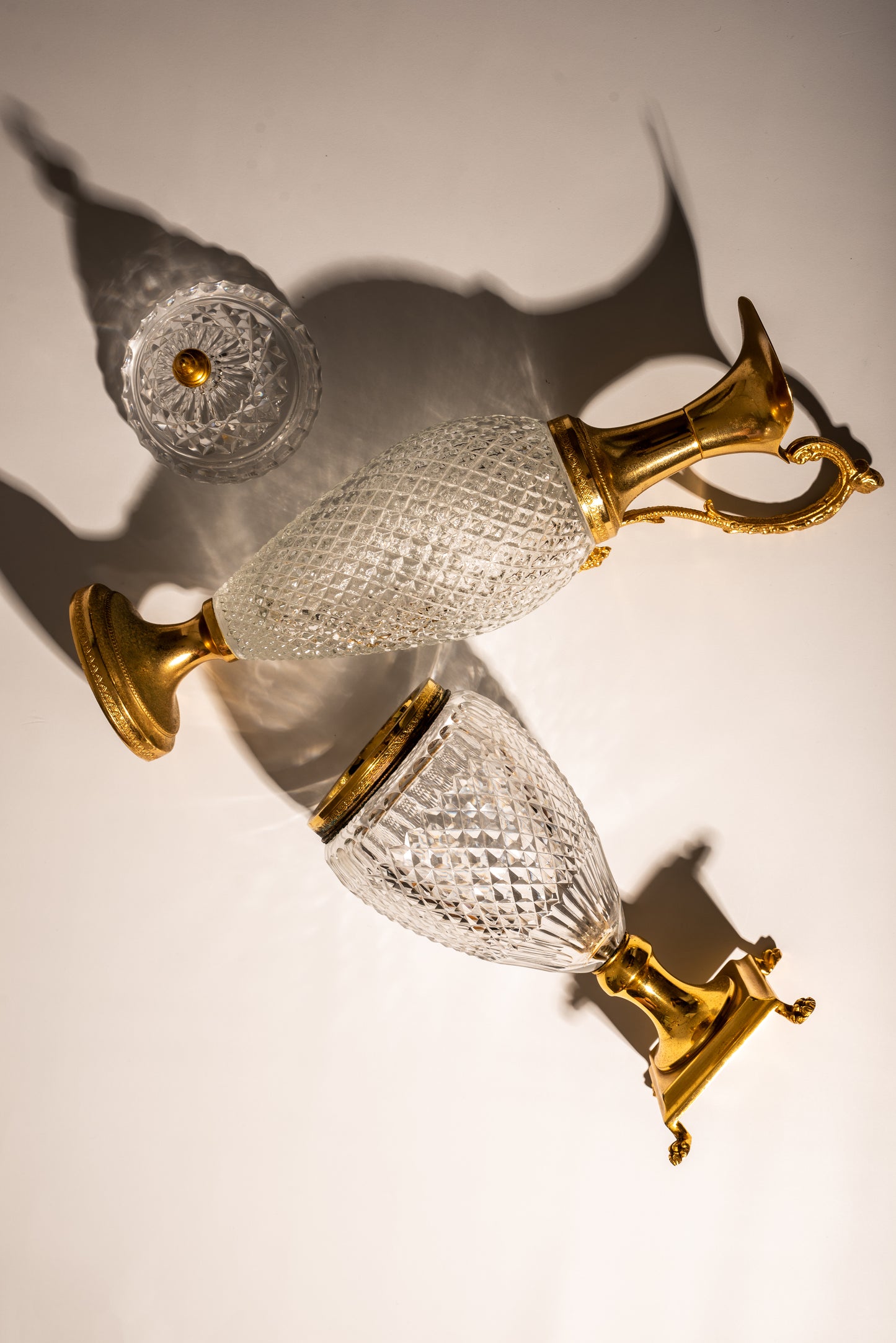 Crystal potpourri vase