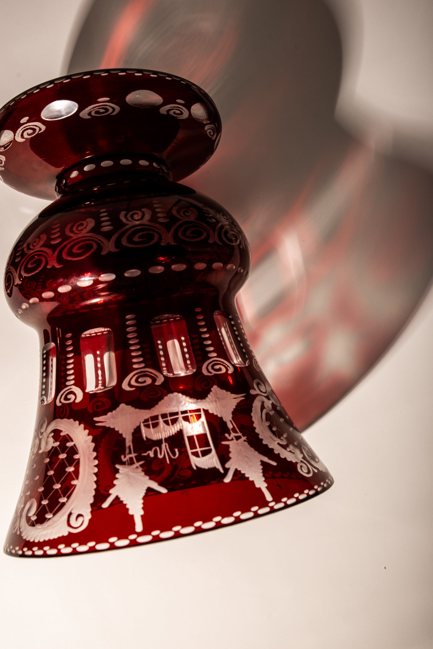 Bohemian ruby vases