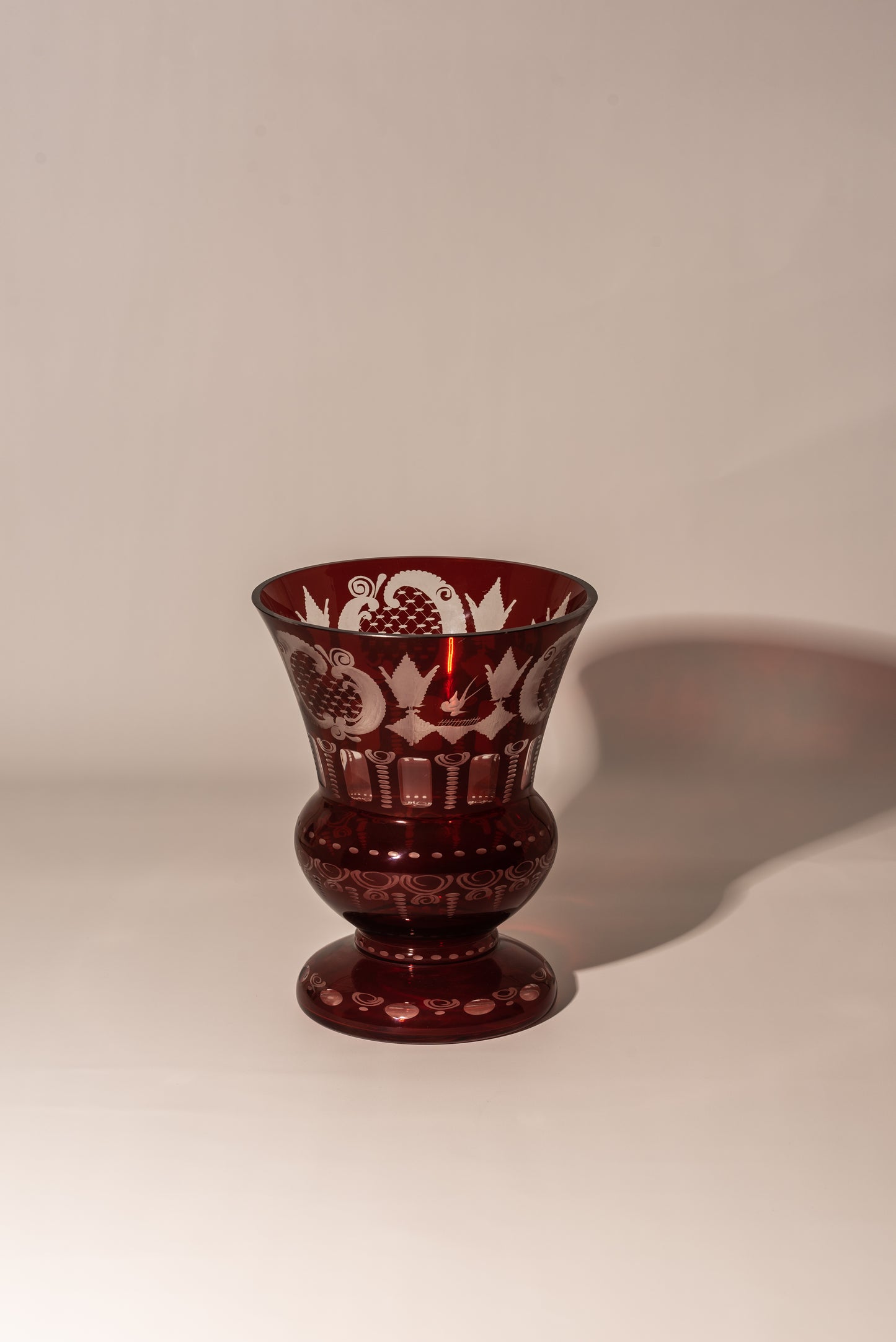 Bohemian ruby vases