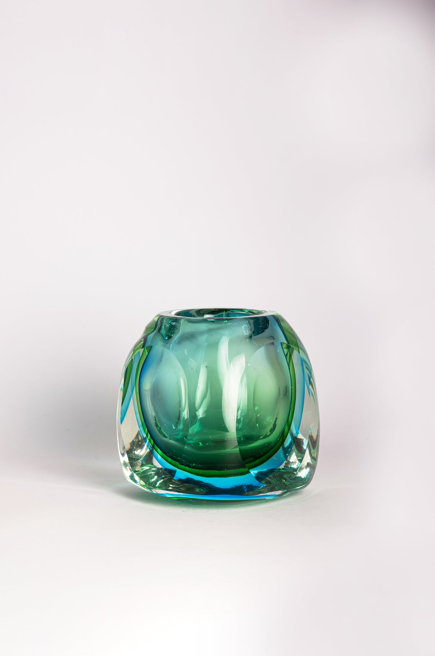 Green-blue Murano vase