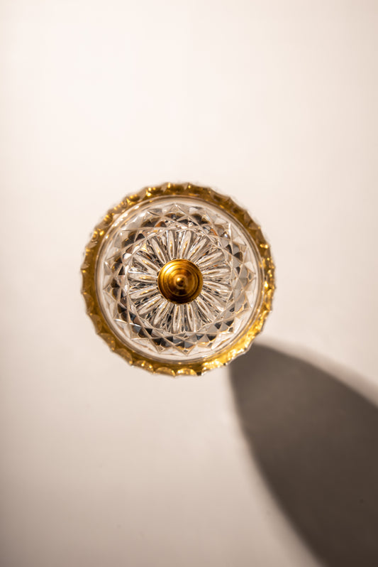 Crystal potpourri vase