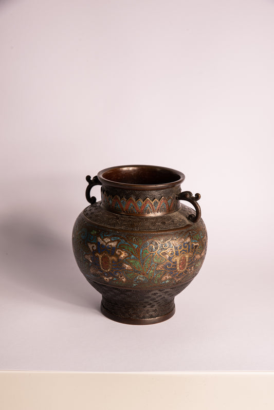 Cloisonné pot