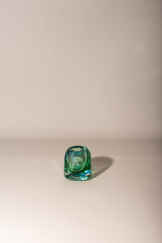 Green-blue Murano vase
